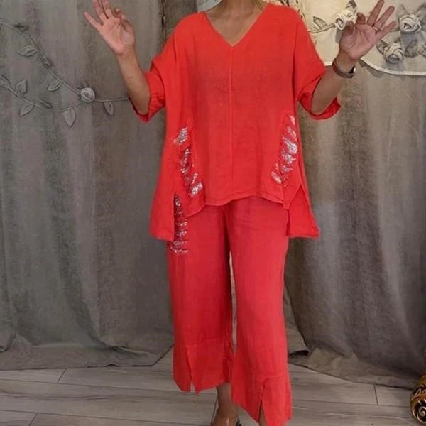 Isabella™ | V-Neck 2-Piece Set