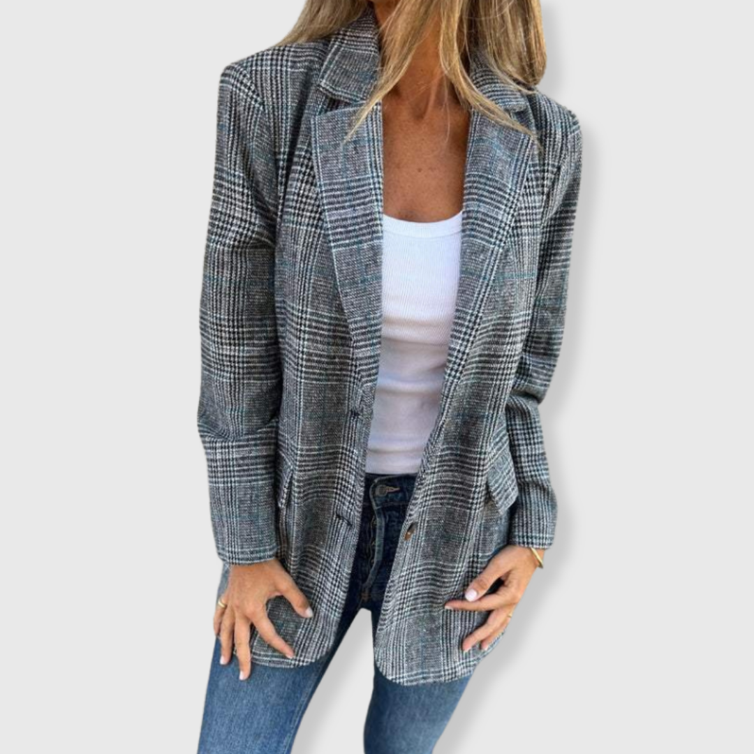 Brenda™ | Check Pattern Blazer