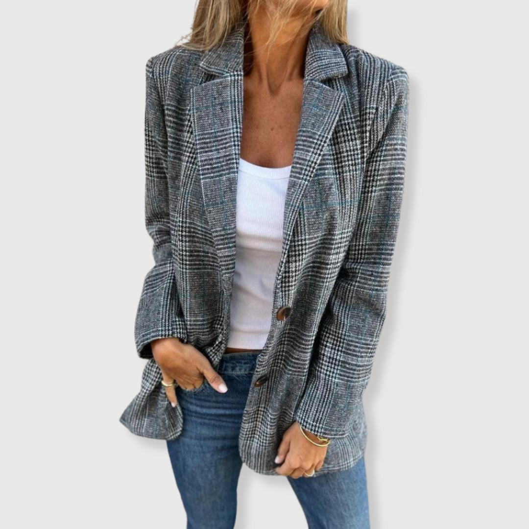 Brenda™ | Check Pattern Blazer