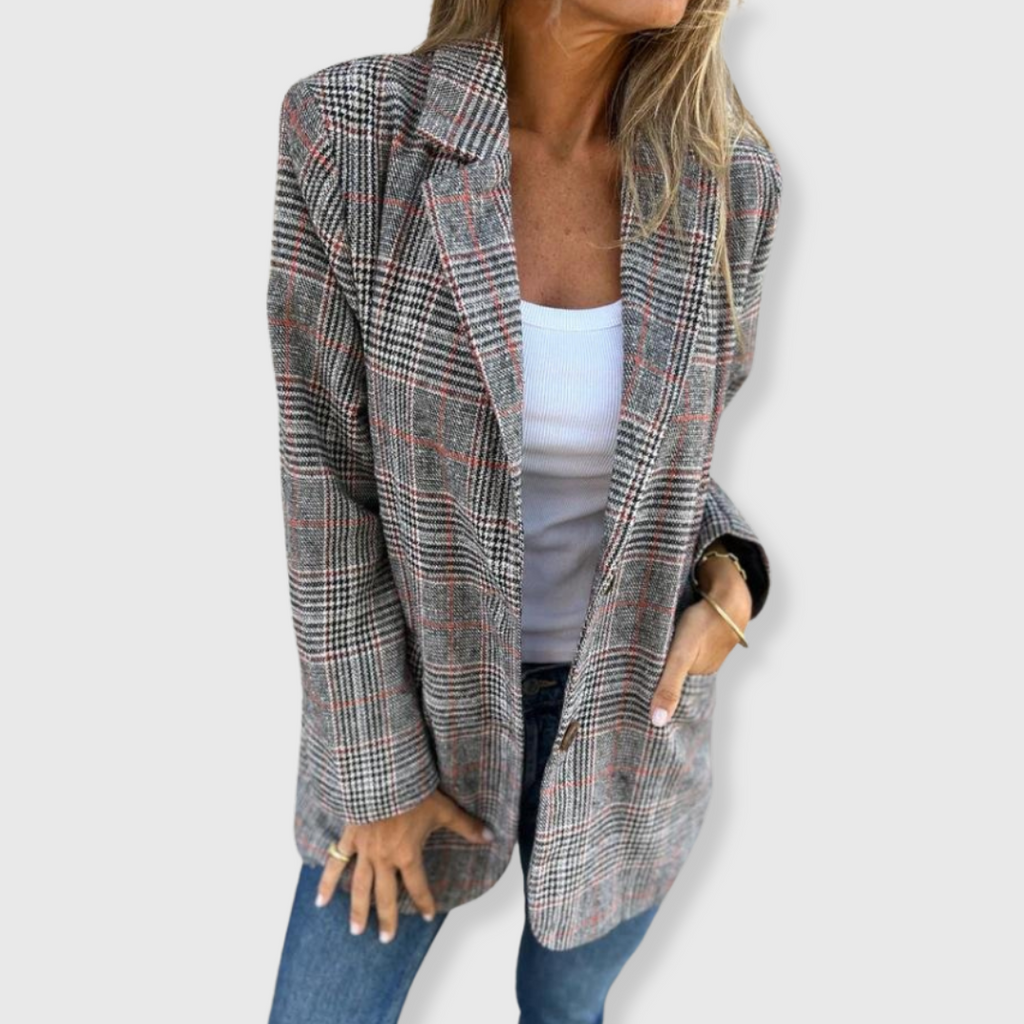 Brenda™ | Check Pattern Blazer