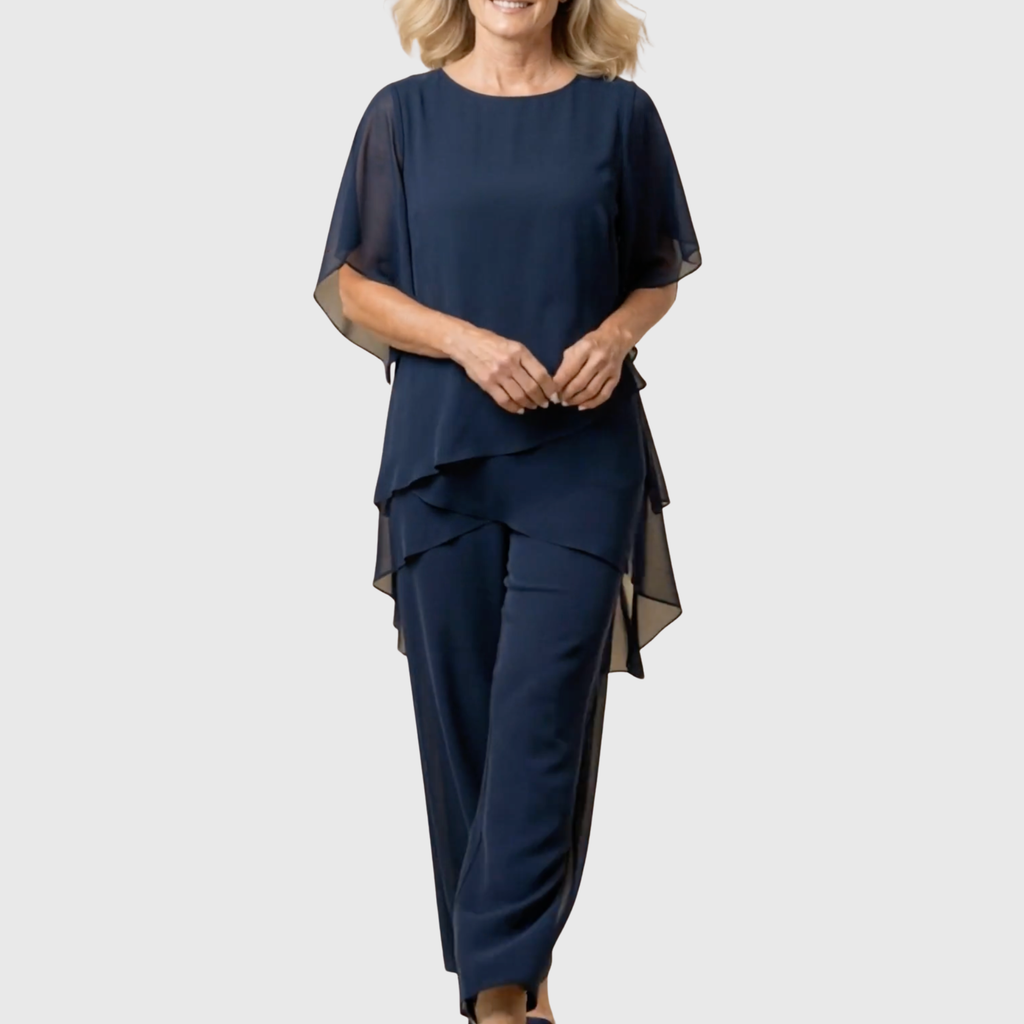 Linda™ | Draped Palazzo Pants