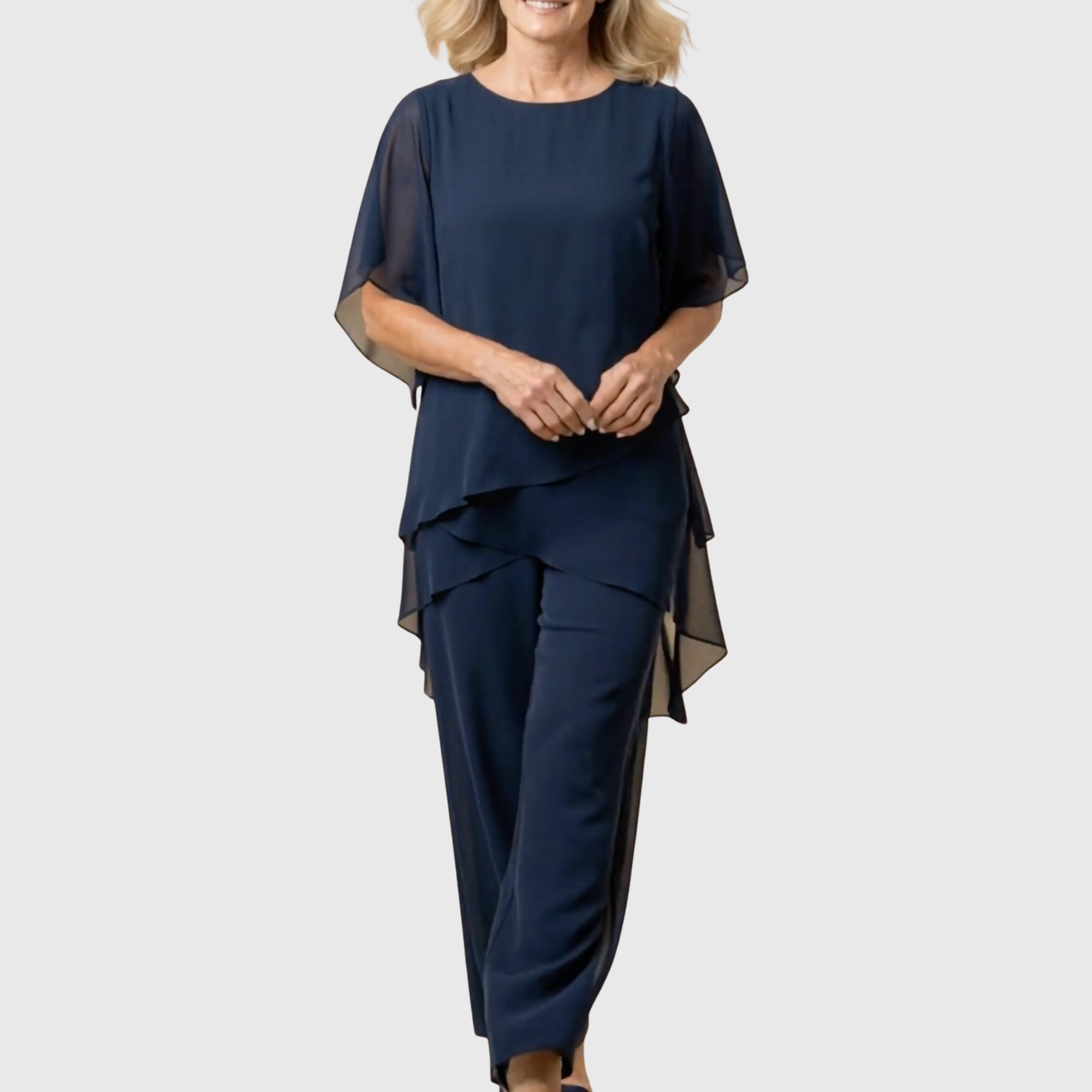 Linda™ | Draped Palazzo Pants