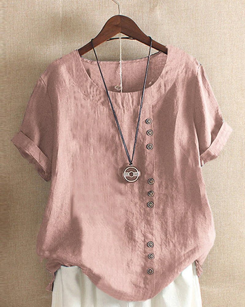 Isabella™ | Relaxed Button Top