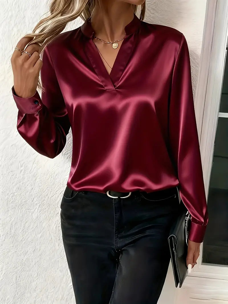 Claudine™ | Satin Blouse