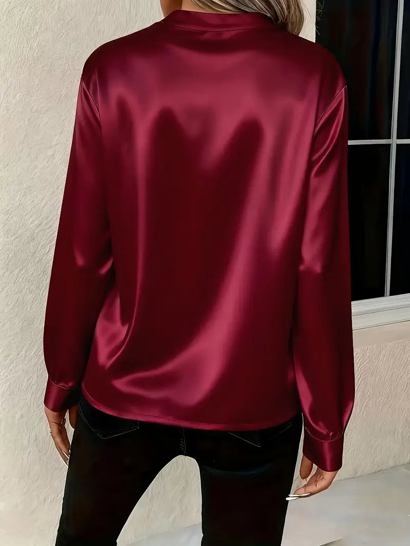 Claudine™ | Satin Blouse