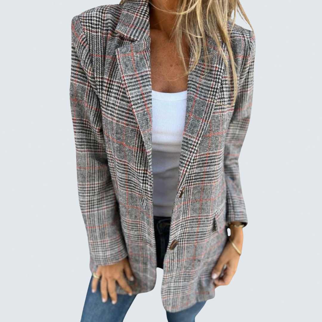 Brenda™ | Check Pattern Blazer