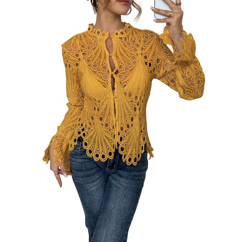 Isabella™ | Hollow Detail Blouse