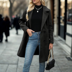 Jessica™ | Mid Length Button Coat