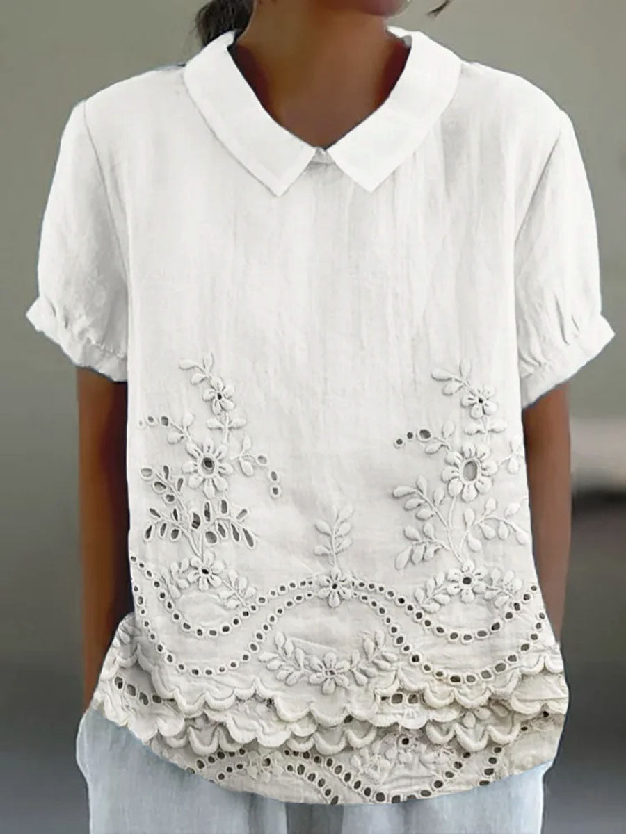 Sophie™ | Floral Embroidered Shirt