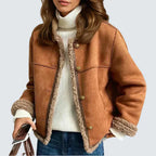 Rachel™ | Buttoned Sheepskin Jacket