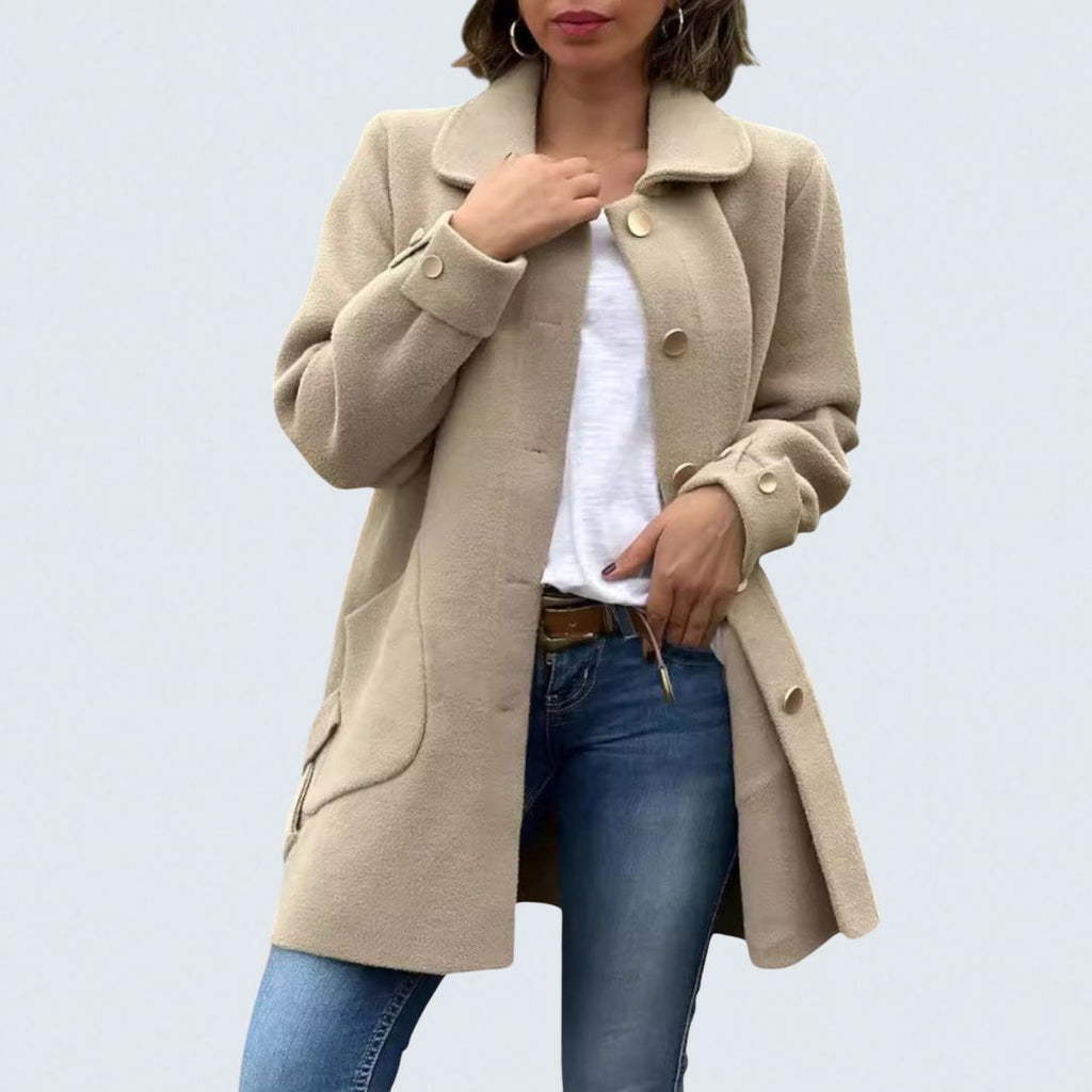 Isabella™ | Classic Button-Down Coat