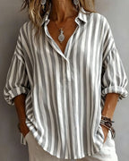 Lila™ | Loose Striped Blouse