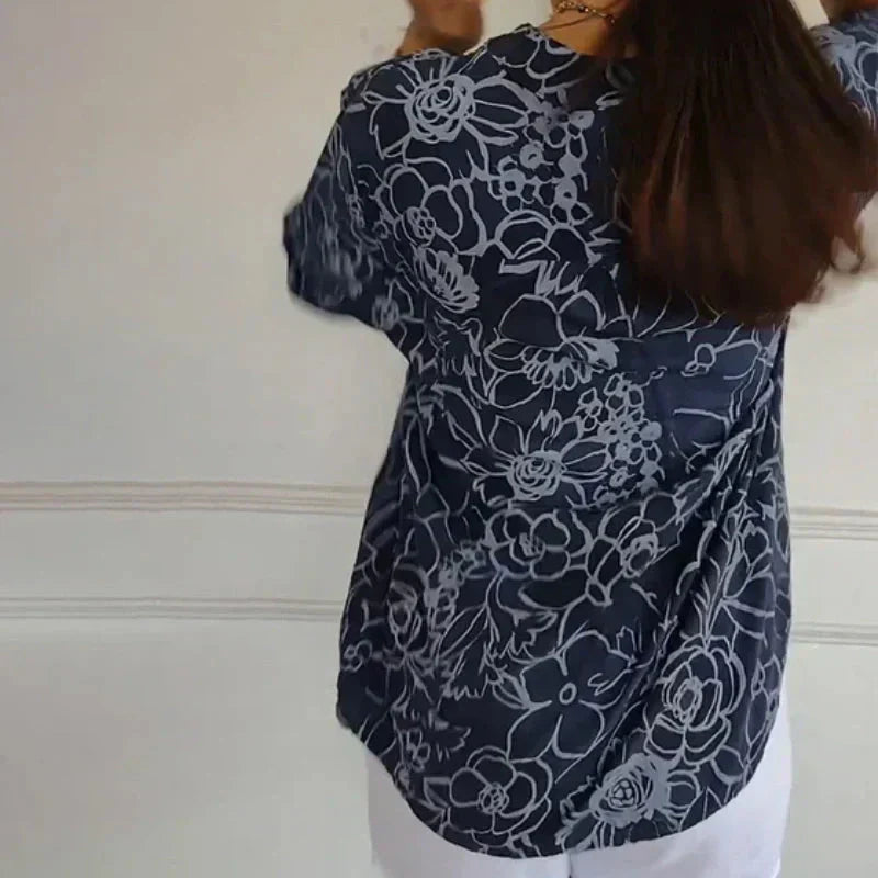 Coralie™ | Refined Printed Blouse