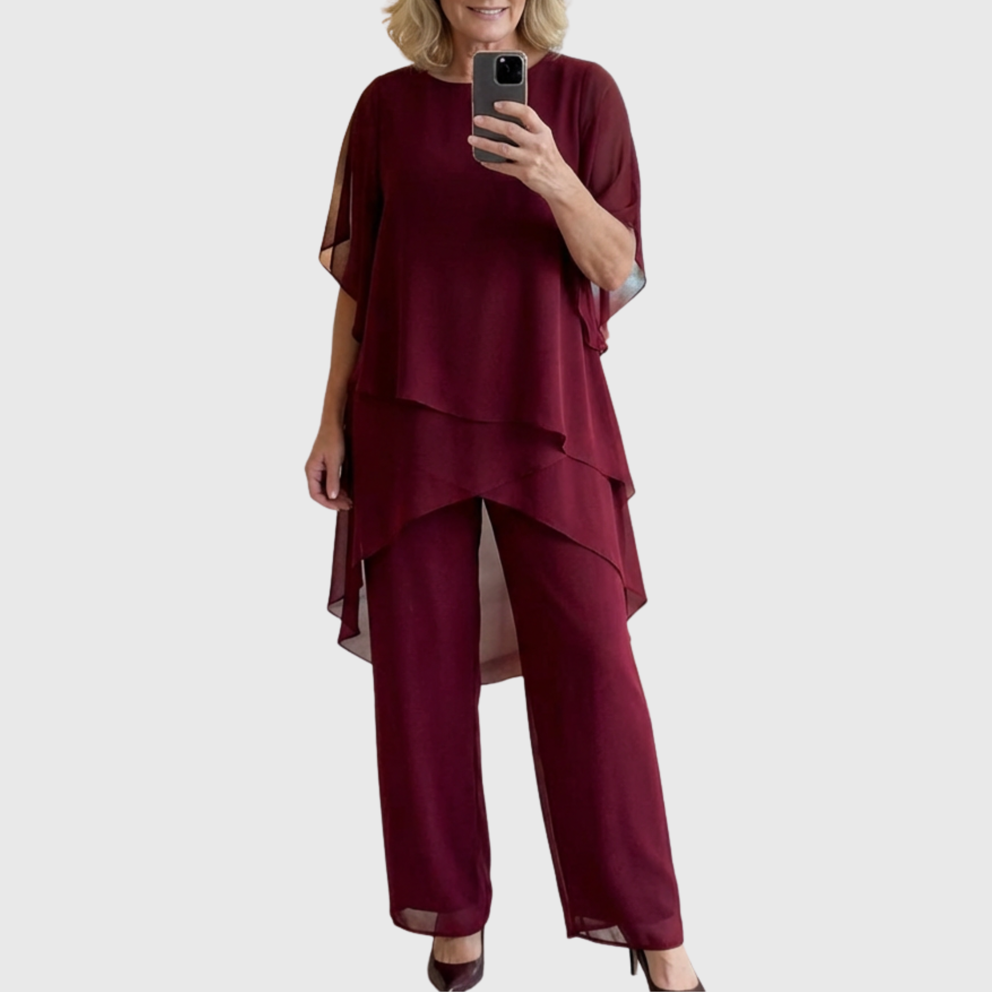 Linda™ | Draped Palazzo Pants