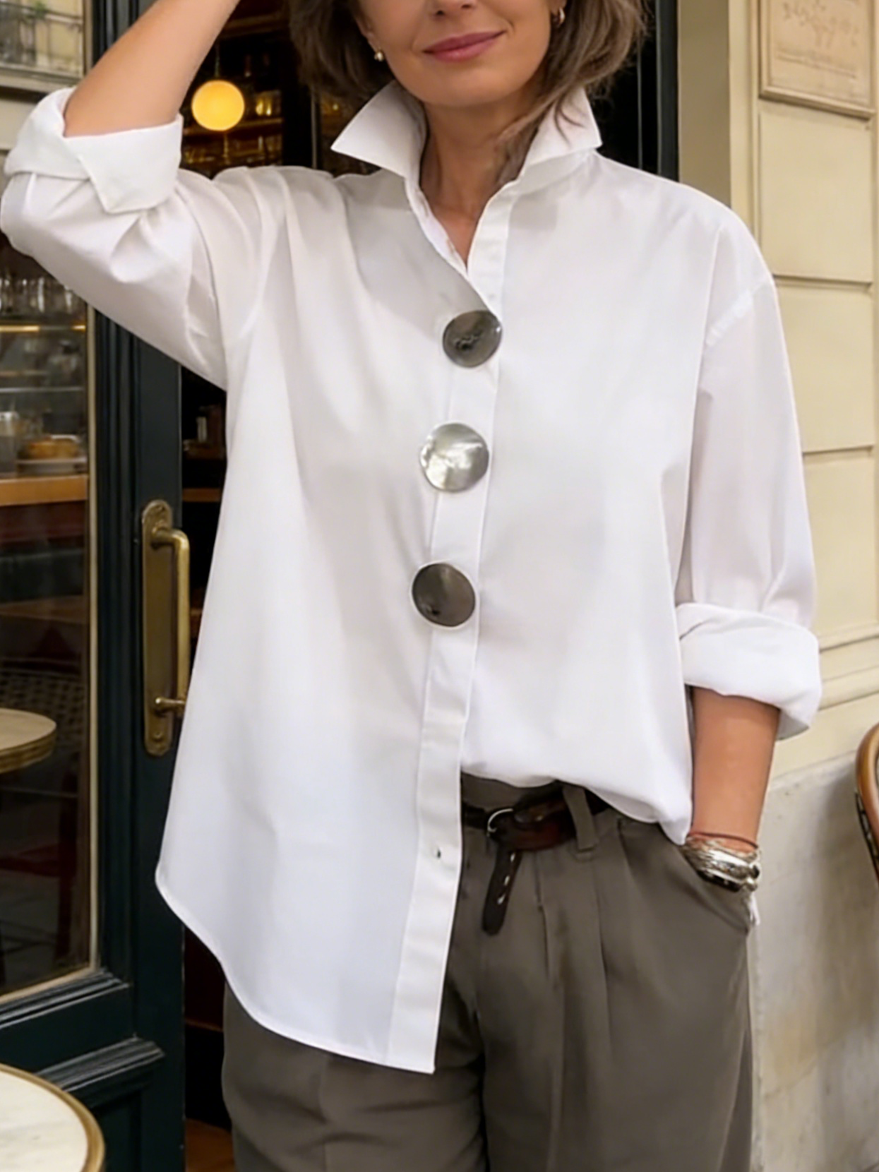 Ariana™ | Silk And Cotton Blouse