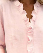 Emma™ | Ruffle V-Neck Blouse