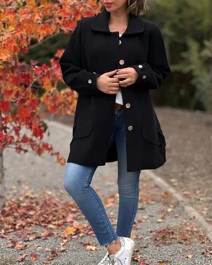 Isabella™ | Classic Button-Down Coat