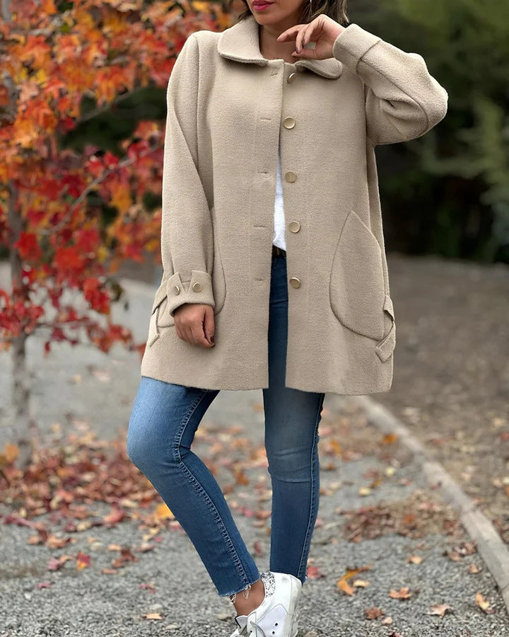 Isabella™ | Classic Button-Down Coat