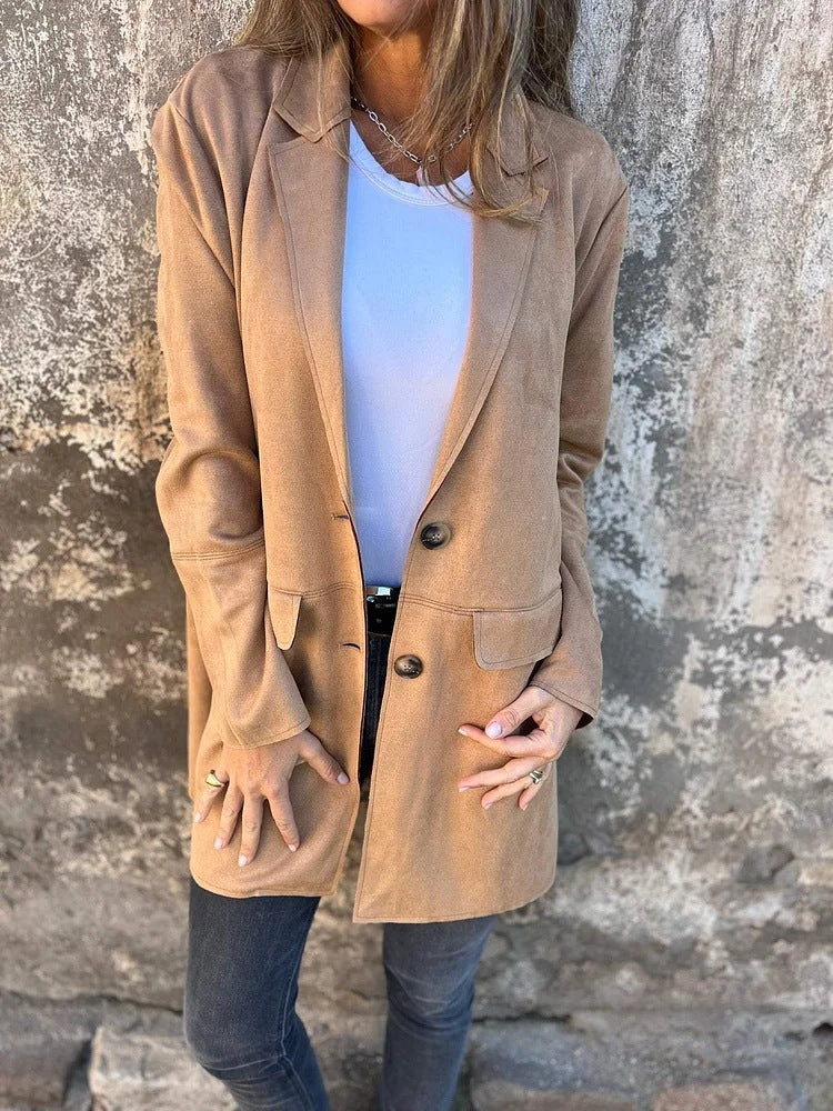 Maribelle™ | Long Suede Coat
