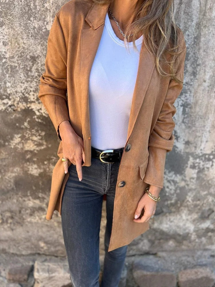Maribelle™ | Long Suede Coat