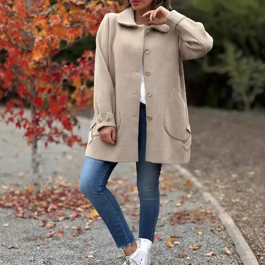 Isabella™ | Classic Button-Down Coat
