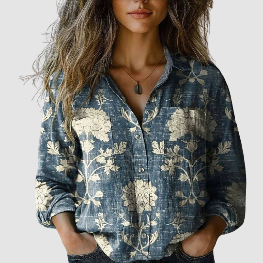 Bianca™ | Vintage Printed Blouse