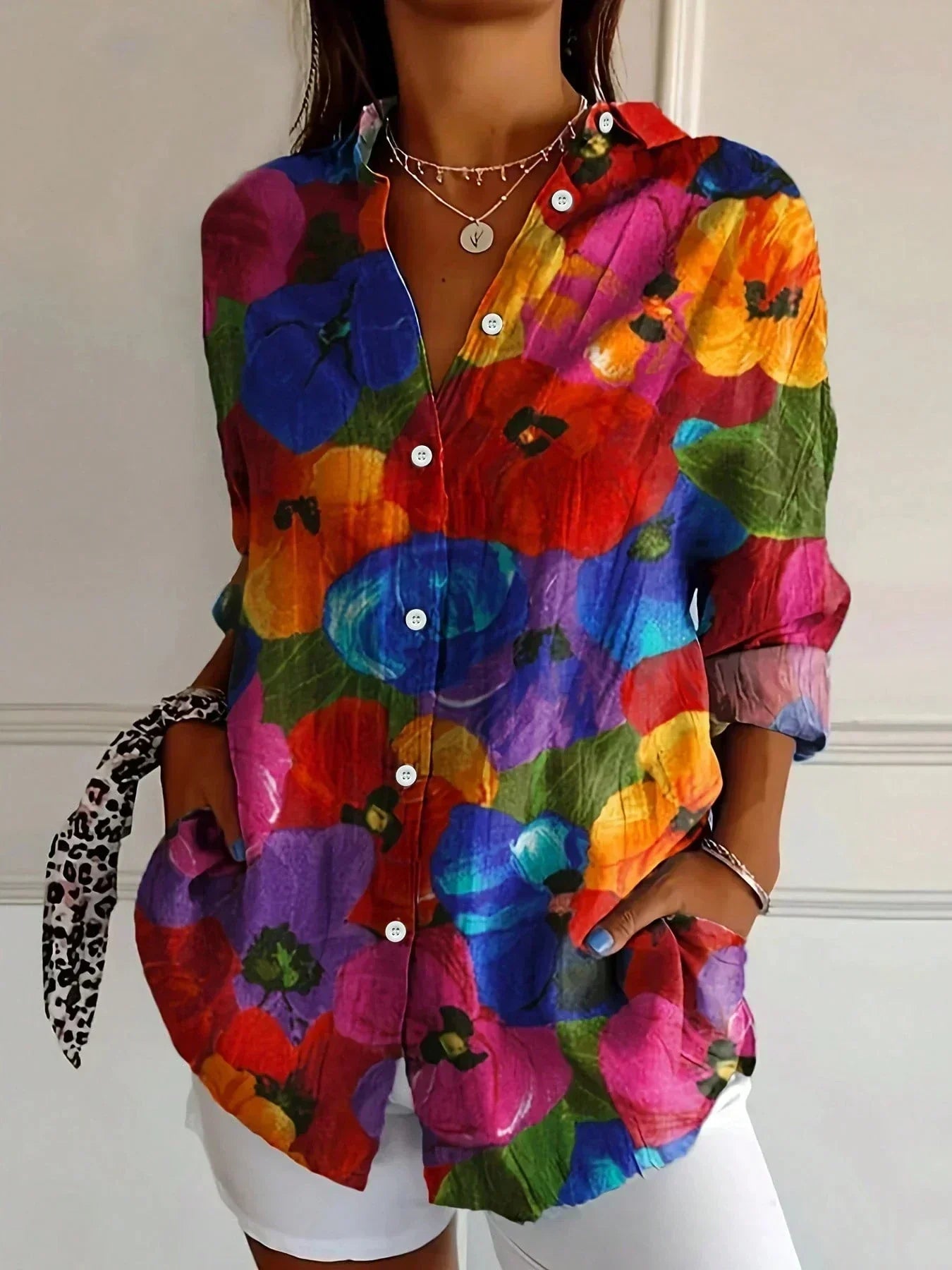 Lila™ | Colorful Pattern Blouse