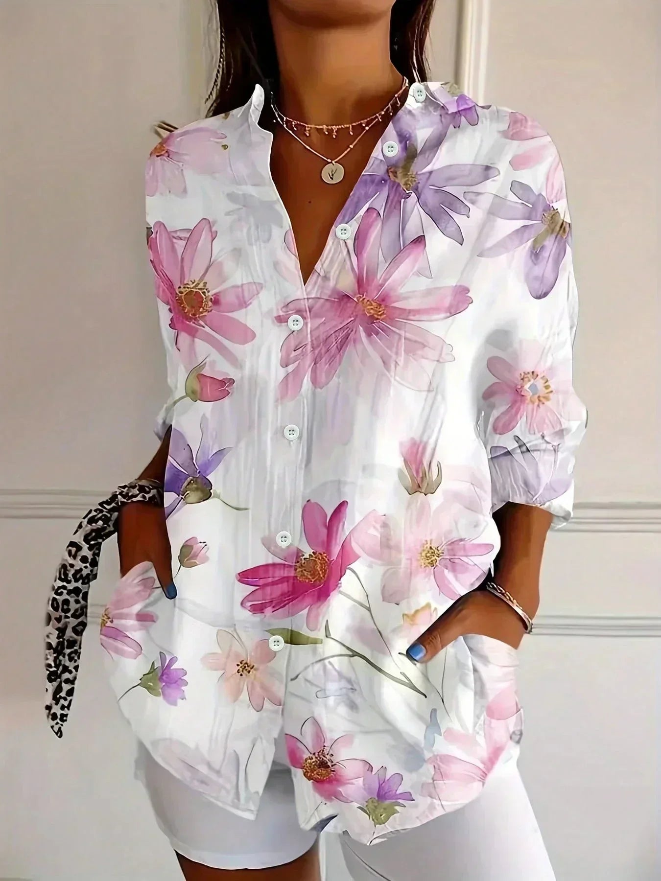 Lila™ | Colorful Pattern Blouse