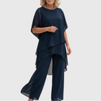 Linda™ | Draped Palazzo Pants