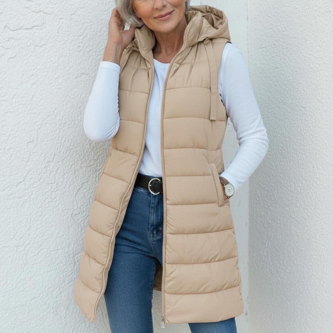 Emily™ | Sleeveless Hooded Puffer Vest