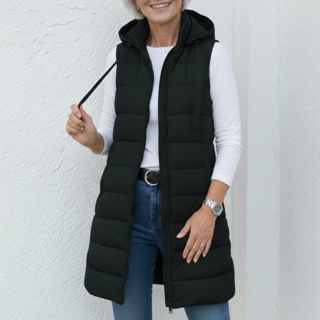 Emily™ | Sleeveless Hooded Puffer Vest