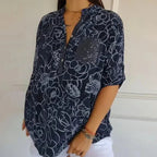 Coralie™ | Refined Printed Blouse