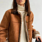 Rachel™ | Buttoned Sheepskin Jacket