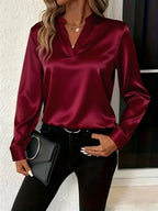 Claudine™ | Satin Blouse