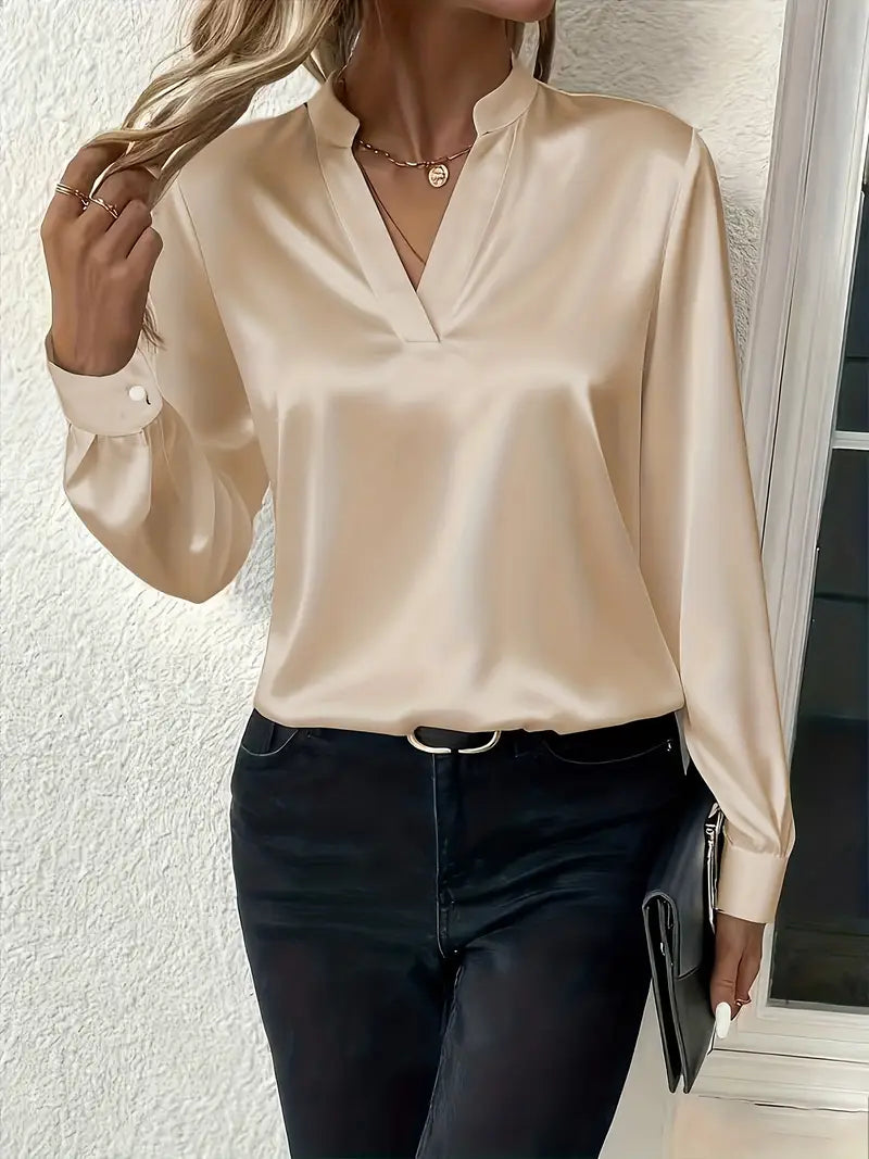 Claudine™ | Satin Blouse