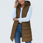Emily™ | Sleeveless Hooded Puffer Vest