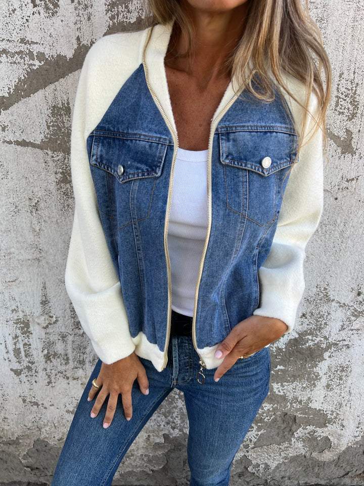 Zoe™ | Denim Hooded Jacket
