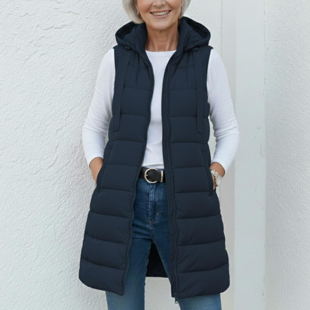 Emily™ | Sleeveless Hooded Puffer Vest