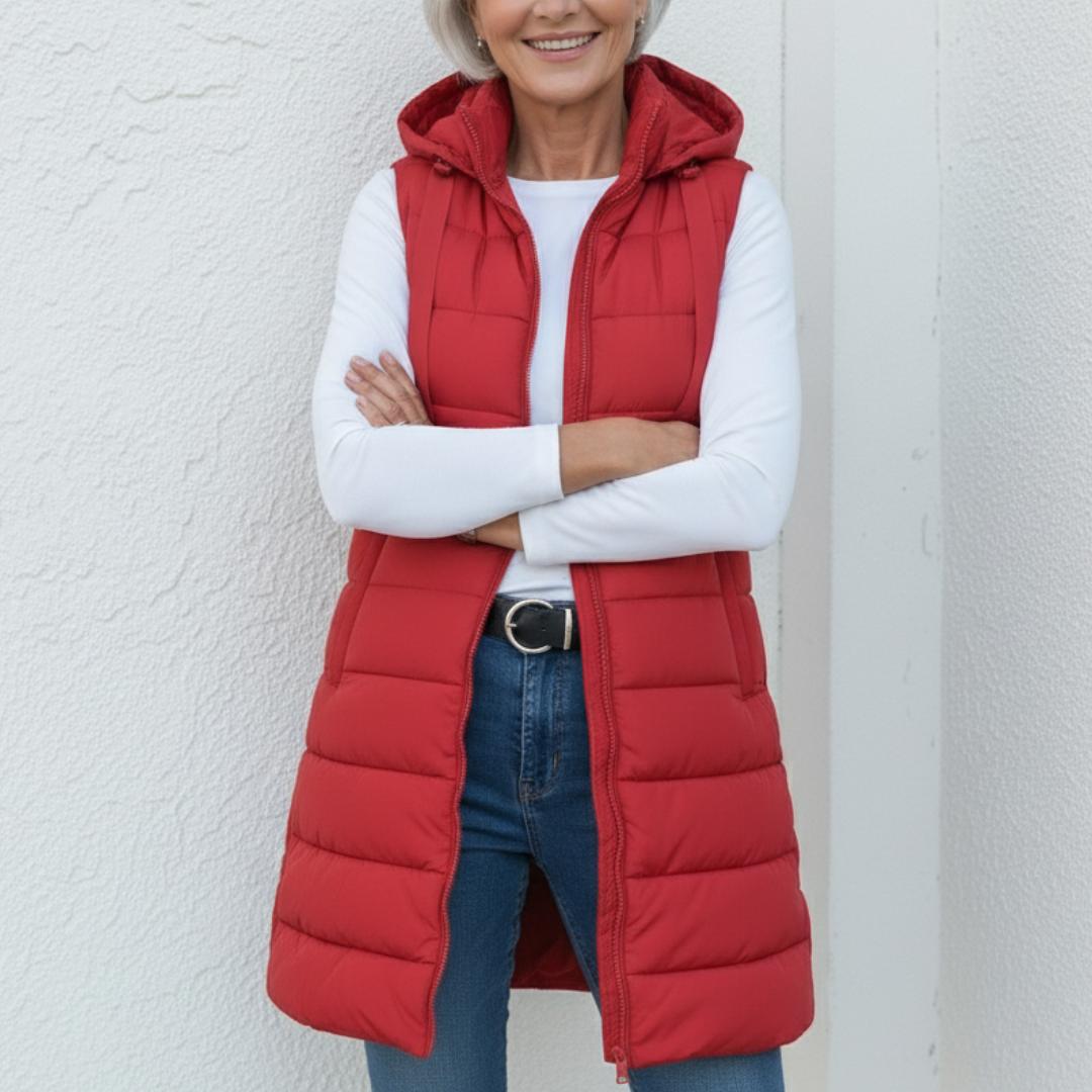 Emily™ | Sleeveless Hooded Puffer Vest