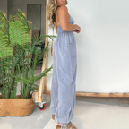 Mia™ | V-Neck Denim Overalls