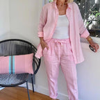 Zoe™ | Cotton And Linen Shirt And Pants Set
