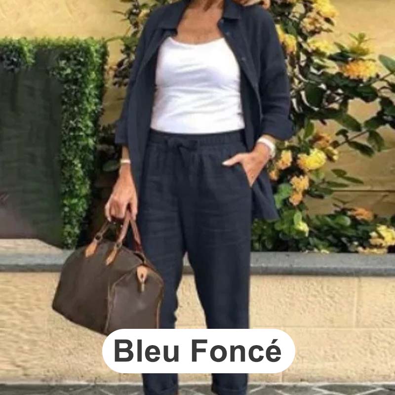 Zoe™ | Cotton And Linen Shirt And Pants Set