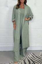 Lila™ | Halter Lace-Up Backless Set With Wide Leg Pants